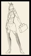 1girl 999 artist:unknown briefcase garterbelt lotus office_lady stockings zero_escape // 1206x2148 // 444KB