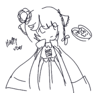 1girl artist:unknown atelier_(series) atelier_sophie candy food sophie_neuenmuller text valentine // 700x700 // 38KB