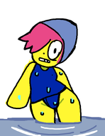 1girl anthology_of_the_killer artist:unknown bb looking_at_viewer swimming_cap swimsuit water wet // 393x511 // 28KB