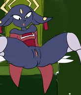 1girl anthro artist:onion colored furry goumang nine_sols open_mouth pussy sitting spread_legs // 1500x1750 // 647KB