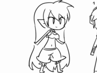 aigis animated crossover fire pajamas parody persona_(series) persona_3 shantae shantae_(series) shin_megami_tensei trash wayforward // 560x420 // 372KB