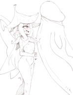 1girl areolae artist:unknown blush breasts fairy huge_penis monochrome nipples nude open_mouth penis penis_awe philadelphia sketch small_breasts tagme // 1160x1500 // 497KB