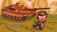 1boy artist:runebrave command_and_conquer command_and_conquer_generals cookie cookie_run general_jujube gun hat miliary_uniform pew_pew tank // 1920x1080 // 1011KB