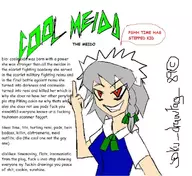 coldsteel_the_hedgehog colored middle_finger ms_paint mspaint parody sakuya_izayoi text touhou // 657x601 // 158KB