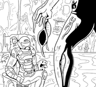 artist:scorndude cacodemon doom doomguy meat_boy scorn scorn_guy super_meat_boy // 1834x1648 // 1.1MB