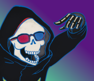 artist:mindream6 colored girugamesh let_it_die meme parody skateboard uncle_death // 600x519 // 226KB