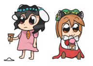 chen collab flower flower_crown inaba spring spring_2016_collab touhou // 1200x850 // 231KB