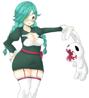 1girl annie_of_the_stars artist:nashi chubby colored older parasite sagan skullgirls // 775x853 // 264KB