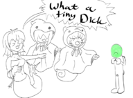 1boy 3girls anon artist:unknown humiliation puyo_puyo rei serilly text yu // 778x576 // 133KB