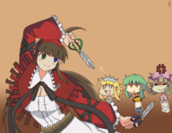 angry artist:tsuchihara cleavage colored haruka hikage ryoubi ryouna senran_kagura // 1650x1275 // 538KB