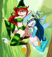 annetta_fish artist:boxman betilla buttjob clothed colored huge_ass huge_breasts paizuri penis rayman rayman_(series) rayman_origins thick_thighs wide_hips // 883x972 // 706KB