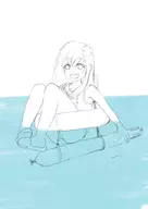 inner_tube kantai_collection ro ro-500 simple_coloring water // 2480x3508 // 957KB