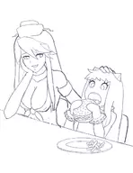 abyssal burger cheeseburger hoppou iowa kantai_collection // 1000x1294 // 321KB