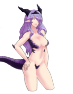 1girl artist:unknown camilla colored colorist:waitingforgames dragon_girl fire_emblem fire_emblem_fates monster_girl // 500x647 // 153KB