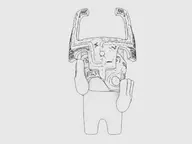 1boy among_us artist:unknown cosplay crewmate hat midna twilight_princess // 640x480 // 100KB