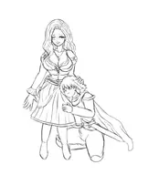 1boy 1girl artist:goseb90 dragon's_dogma // 1019x1207 // 212KB