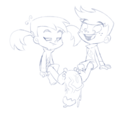 1boy 1girl billie_blaze billy_blaze commander_keen eggplant feet footjob lewd // 921x798 // 155KB