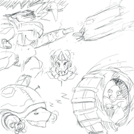 abe akuma artist:frequencyblue cyber-akuma final_fantasy final_fantasy_xiii oddworld oddworld__abe's_exoddus psicom_aerial_recon sketch sleep spiral_knights street_fighter tortodrone turrican turrican_ii__the_final_fight weapon zzz // 3000x3000 // 2.9MB