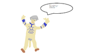 1boy colored grey_hair huge_penis mspaint nude orochi penis pubic_hair speech_bubble text the_king_of_fighters // 1536x864 // 32KB