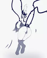 artist:lisden bondage bound kid_icarus phosphora upskirt vine vines wedgie // 800x983 // 225KB