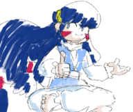 colored himiko himiko_yamatai keio_flying_squadron keio_flying_squadron_2 sketch smile thumbs_up // 1099x921 // 744KB