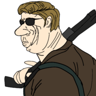 artist:jxci blonde_hair call_of_duty gun russell_adler shotgun sunglasses weapon // 1280x1280 // 306KB