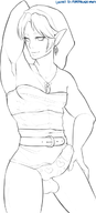 artist:marmalade_mum cock-sock crossdressing erection link precum the_legend_of_zelda // 582x1279 // 222KB