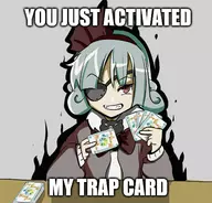 100_orange_juice 1girl artist:unknown krila parody qp_shooting_-_dangerous!! text // 507x485 // 102KB