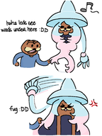 artist:chee blue_hair colored gondola hatterene pink_hair pokemon // 1612x2144 // 87KB