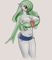 1girl artist:unknown bimbo gardevoir huge_breasts pokemon // 1560x1800 // 2.4MB