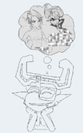 1girl artist:grey drool meta midna the_legend_of_zelda thought_bubble // 439x702 // 60KB