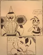 comic honey_woman hornet_man mega_man_(series) mega_man_9 parody sweater text traditional_medium virgin_killer_sweater // 1280x1663 // 551KB