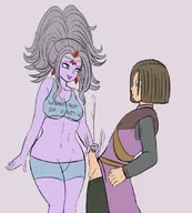 1boy 1girl artist:goseb90 dragon_quest handjob krystalinda the_luminary // 750x834 // 235KB