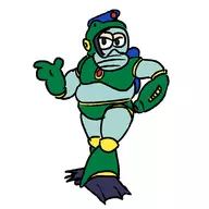 bubble_man colored mega_man_(series) sassy tagme // 1000x1000 // 143KB