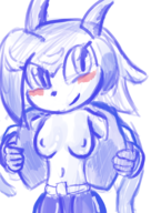 2_colours belt blue blush breast breasts daring doodle dragon drawing freedom_planet life lilac oc oekaki off pants quick quickdraw sash_lilac scribble shirt simple smile striping taking_shirt titties vest wants_it water_dragon // 1240x1754 // 1.1MB