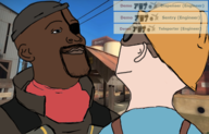 2boys artist:unknown assassin's_creed assassin's_creed_shadows colored demoman engineer gay implied_masturbation looking_at_partner meme parody team_fortress_2 yaoi // 565x362 // 196KB