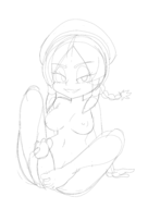 1girl aisha artist:jimmy footjob monster_hunter nude wip // 4961x7016 // 2.8MB