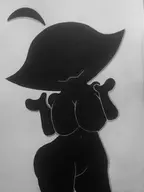 1girl ahoge artist:tap_drawfag monochrome mr._game_&_watch ms._game_&_watch rule_63 traditional_medium // 1536x2048 // 290KB