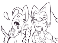 aerith_gainsborough ahegao artist:harrace blood dead drool final_fantasy final_fantasy_vii parody sephiroth stab // 420x313 // 87KB