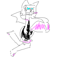 1girl artist:2hufag furry huge_breasts rouge_the_bat sonic_(series) // 400x400 // 13KB