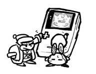 gameboy king_dedede kirby kirby's_pinball_land kirby_(series) nintendo waddle_dee // 1029x801 // 228KB