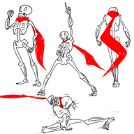 aria_of_sorrow castlevania castlevania_aria_of_sorrow kicker_skeleton pose scarf skeleton // 500x500 // 108KB