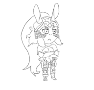 1girl chibi ffxii final_fantasy final_fantasy_xii fran wip // 1440x1377 // 368KB