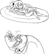 artist:tim busou_shinki eating food nude parody tears valona // 646x722 // 131KB