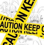 1boy 1girl artist:ether_core blush bunny_ears censored disgaea eyes_closed healer heart male_healer pointy_ears prinny shirt_lift short_hair sketch text tongue twintails usalia // 1025x1053 // 389KB