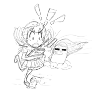 1girl alolan_diglett diglett mallow mallow_(pokemon) pokemon pokemon_sm tripping // 953x991 // 214KB