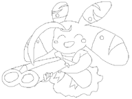 artist:mae_fan digimon gun lunamon // 784x587 // 24KB