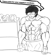 1boy ann_takamaki glasses haru_okumura muscles persona ren_amamiya // 1748x1864 // 676KB