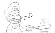 cooking egg mario pan super_mario topless // 1000x600 // 103KB