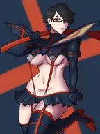 1girl artist:georgezero bayonetta bayonetta_(series) cosplay kill_la_kill senketsu // 1200x1600 // 612KB